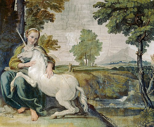 Jeune fille et licorne, 1602, Le Dominiquin