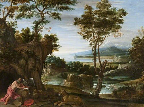 Landscape with Saint Jerome, 1610, Le Dominiquin