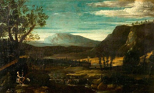 Saint John in a Mountain Landscape, , Le Dominiquin