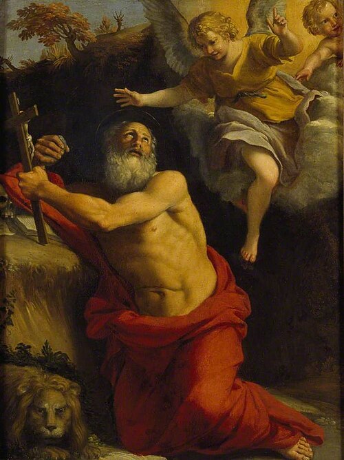 The Vision of St Jerome, , Le Dominiquin