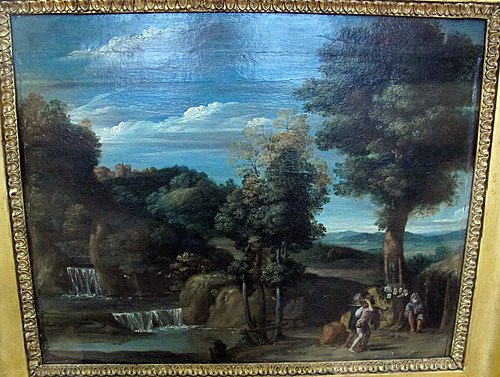 Paysage avec un ermite, 1605, Le Dominiquin