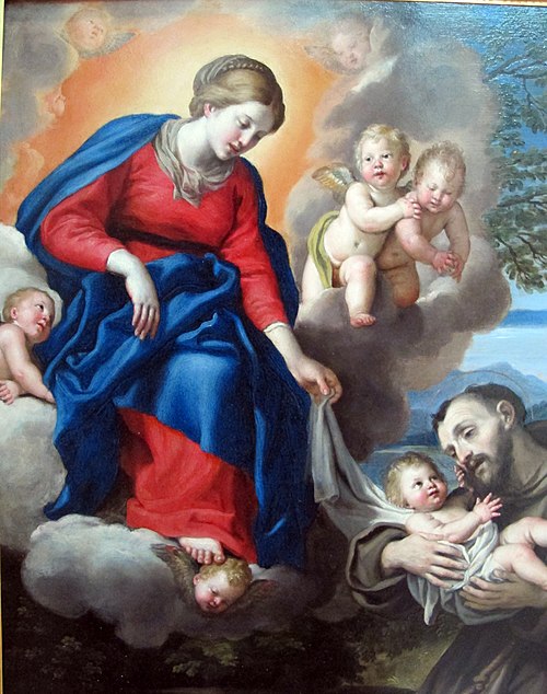 La Vierge à l'Enfant avec saint François, 1621, Le Dominiquin