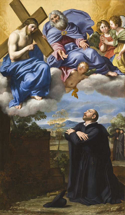 Saint Ignatius of Loyola's Vision of Christ and God the Father at La Storta, 1622, Domenichino