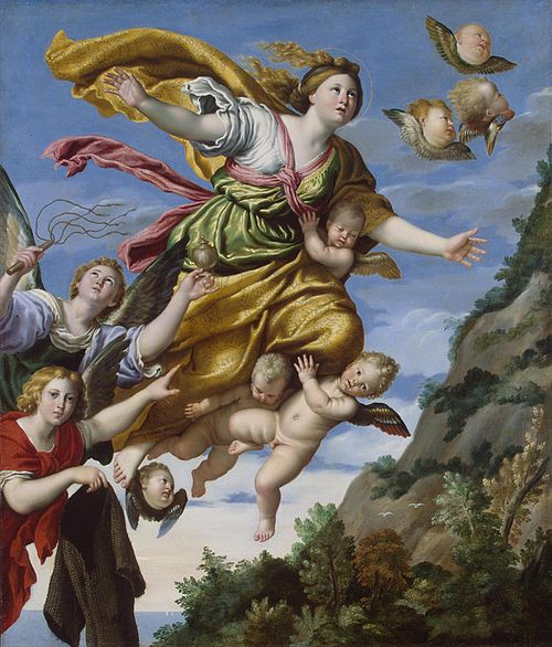 Mary Magdalene Taken up to Heaven, 1620, Domenichino