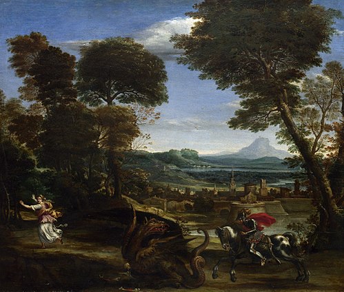 Saint George killing the Dragon, 1610, Domenichino
