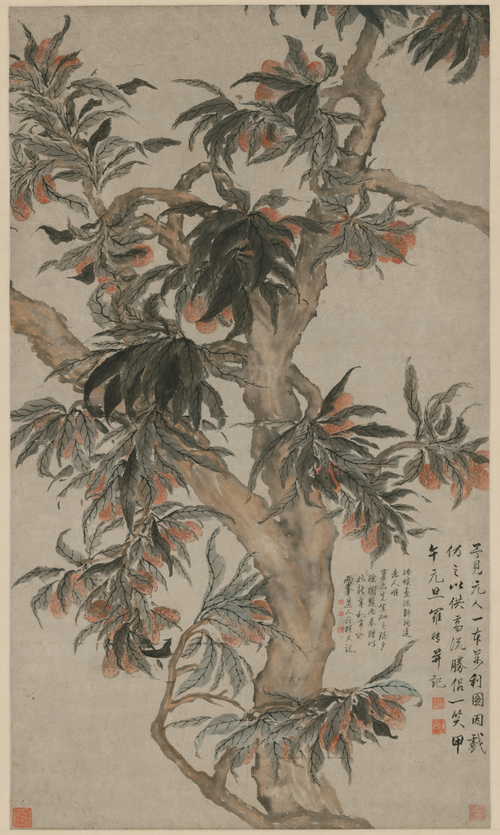 罗聘荔枝图轴, , Luo Ping