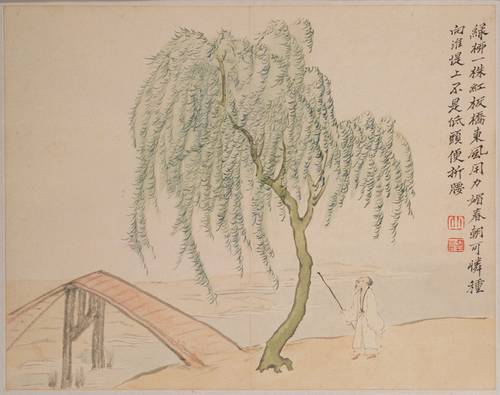 罗聘人物山水册, , Luo Ping