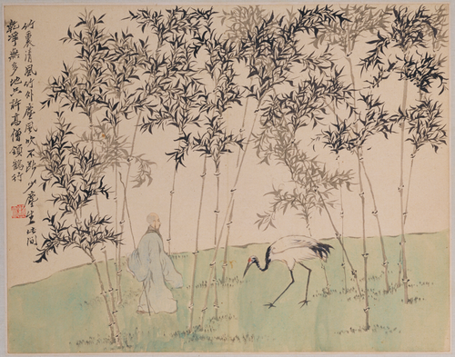 罗聘人物山水册, , Luo Ping