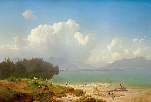 Morning at Chiemsee, 1853, Max Haushofer