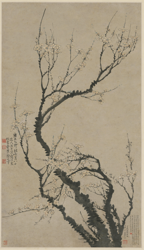 汪士慎梅花图轴, 1735, Wang Shishen