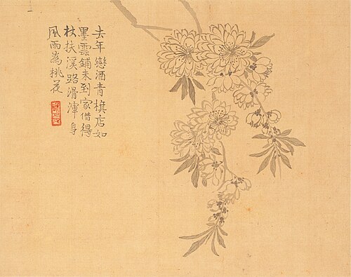 清  汪士慎  花卉册, , Wang Shishen