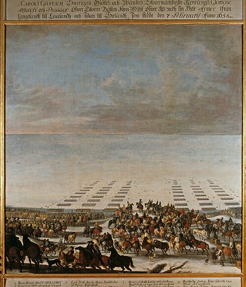 Tåget över Stora Bält 1658, , Johann Philipp Lemke