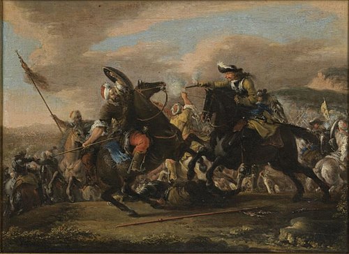 Battle Scene (one of a pair), 1680, Johann Philipp Lemke