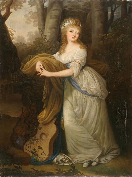 Portrait of Krystyna Magdalena Radziwiłł (1776-1796), daughter of Michał Hieronim Radziwiłł, 1794, Josef Grassi