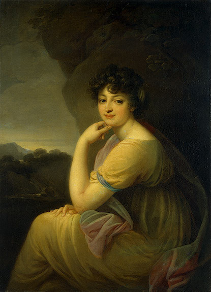 Portrait of Yekaterina Bakunina, 1850, Josef Grassi