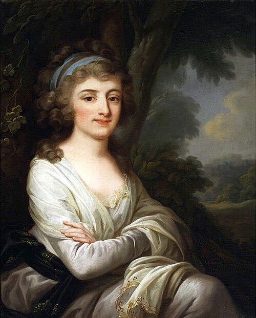 Portrait d'Anna Krasińska née Ossolińska., 1791, Josef Grassi