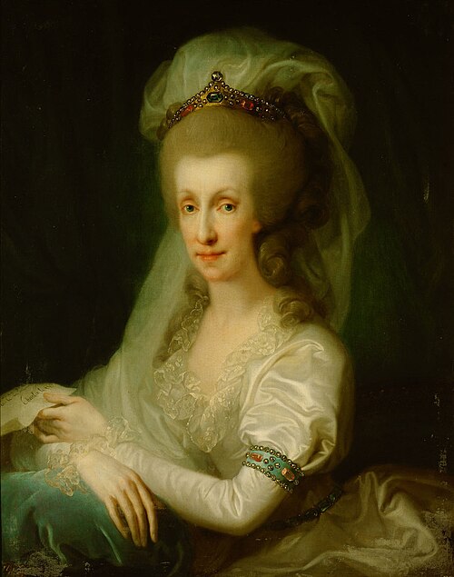 Portrait of Maria Luisa of Spain (1745-1792), Holy Roman Empress, 1790, Josef Grassi