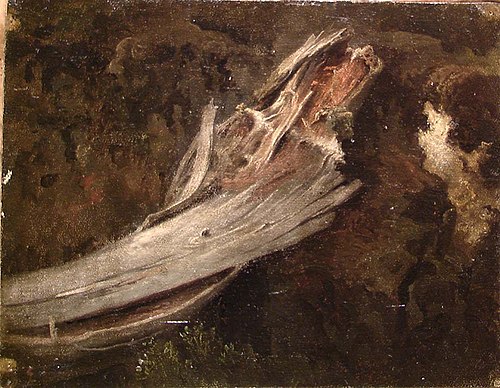 Decaying Trunk. Copy after Cappelen, NG.M.00289-5, 1851, Erik Bodom