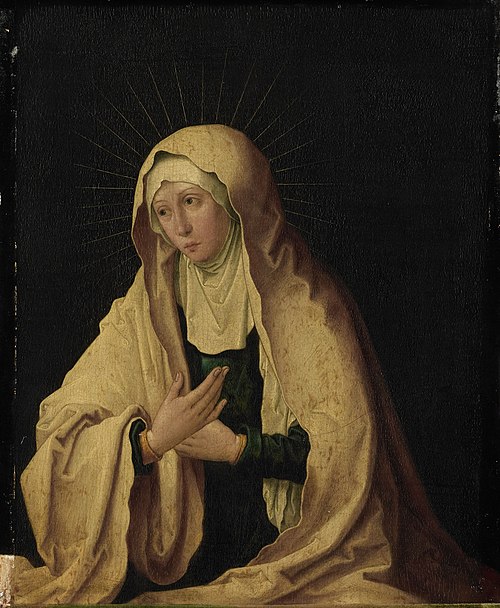 Inner right wing of a diptych with the Virgin as Mater Dolorosa, 1578, Lucas van Leyden