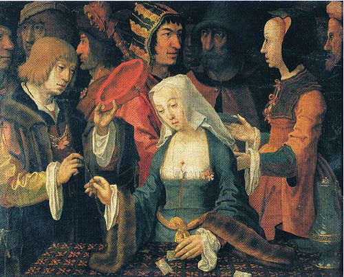 Fortune-Teller with a Fool, 1508, Lucas van Leyden