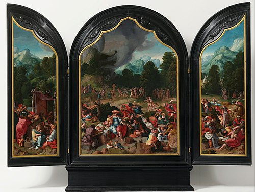 Worship of the Golden Calf, 1530, Lucas van Leyden
