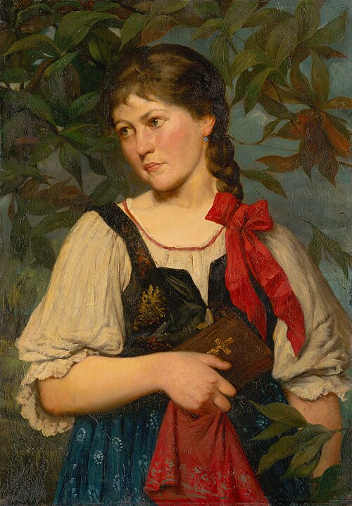Dievča v kroji, 1880, Kornel Spanyik