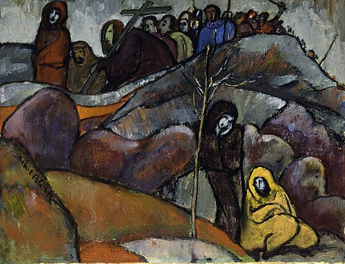 Procession of the Cross (Compositional Study), 1911, Albert Bloch