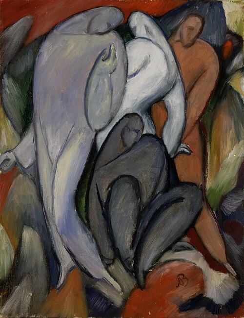Four Pierrots, 1912, Albert Bloch