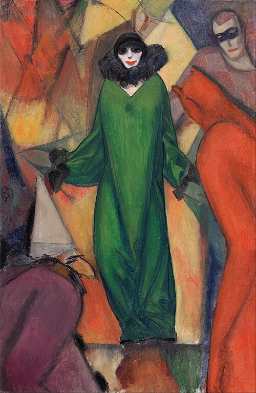 The Green Domino, 1913, Albert Bloch