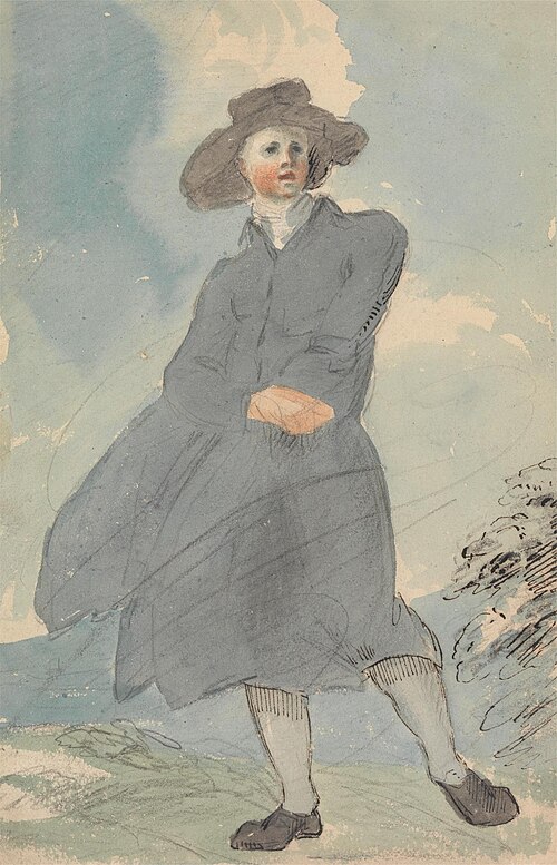 Man in a Blue Cloak, , Thomas Barker
