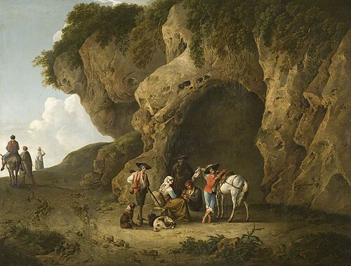 Cavern Scene near Subiaco, with Figures, 1793, Thomas Barker