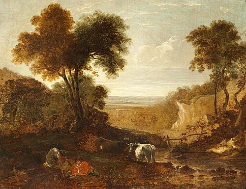 Landscape with Figures and Cattle, 1830, Thomas Barker