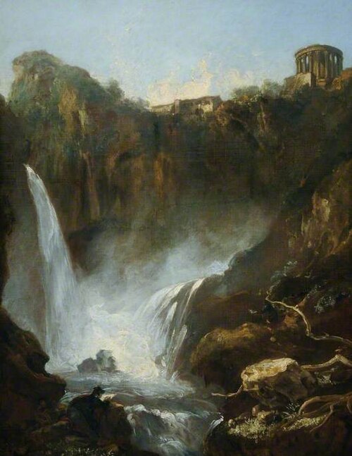 The Falls of Tivoli, Italy, 1836, Thomas Barker