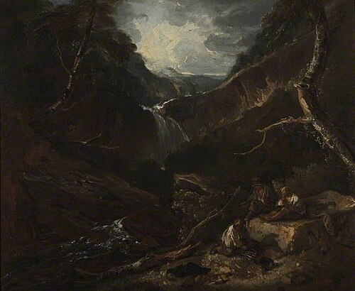 Mountain Glen and Torrent, 1837, Thomas Barker