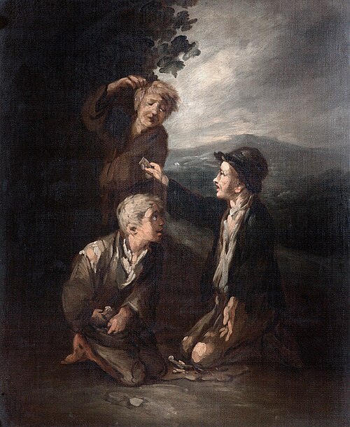 Boys Playing Knucklebones, , Thomas Barker