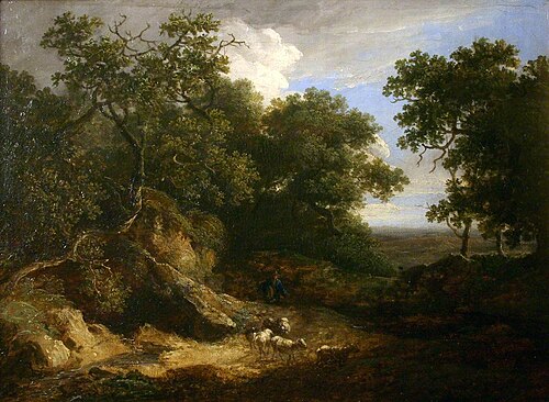 Landscape with Sheep, , Thomas Barker