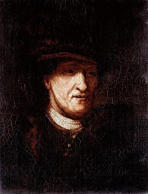 Head of a Man (copy after Rembrandt van Rijn), , Thomas Barker