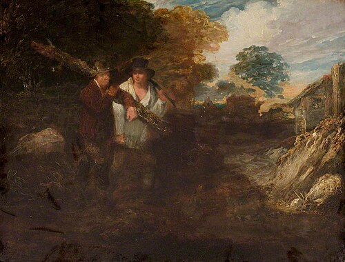 Landscape with Two Figures, , Thomas Barker
