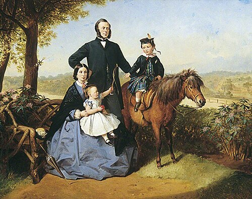 Family Group, , Thomas Barker