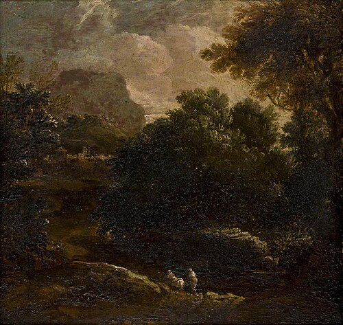 Wooded Landscape with Figures, , Thomas Barker