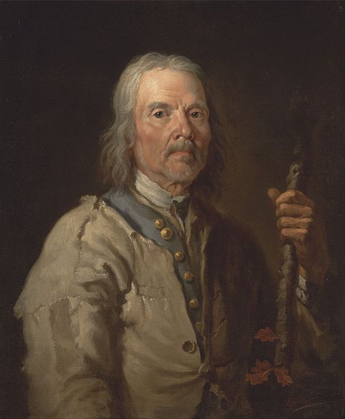 Man holding a staff, 1800, Thomas Barker