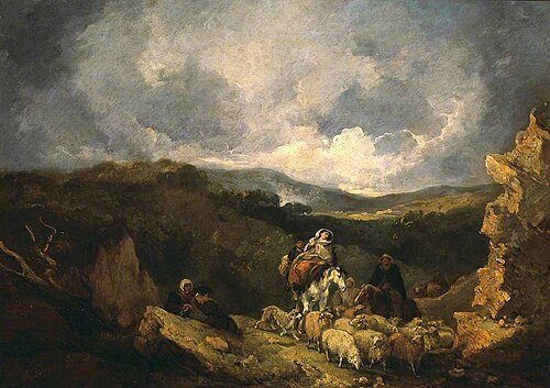 Landscape with Figures and Sheep, 1815, Thomas Barker