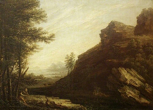 Landscape, wrongly called Hampton Cliffs, near Bath, 1790, Thomas Barker