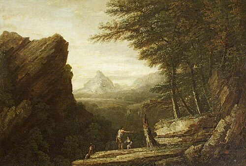 A Rocky Landscape, 1818, Thomas Barker