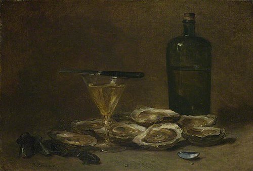 Still Life with Oysters, 1881, Philippe Rousseau