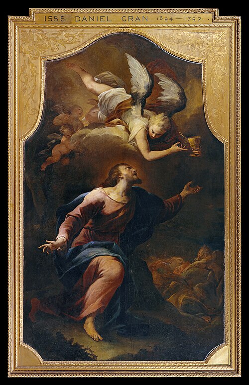 Christ at the Mount of Olives, 1712, Peter Strudel