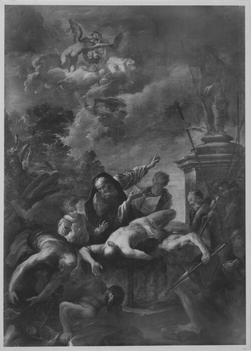 Martyrium des hl. Laurentius, 1687, Peter Strudel