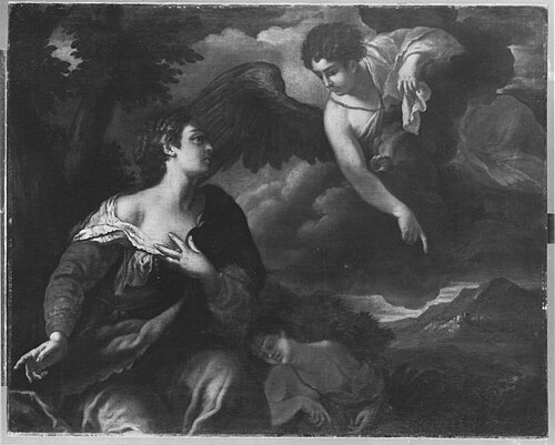 Hagar und Ismael, 1687, Peter Strudel