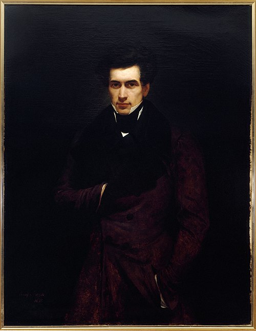 Portrait d'Armand Carrel (1800-1836), journaliste, 1833, Henry Scheffer