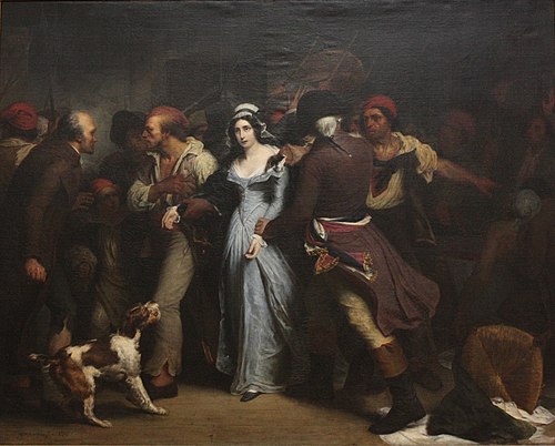 Arrestation de Charlotte Corday en 1793, 1830, Henry Scheffer